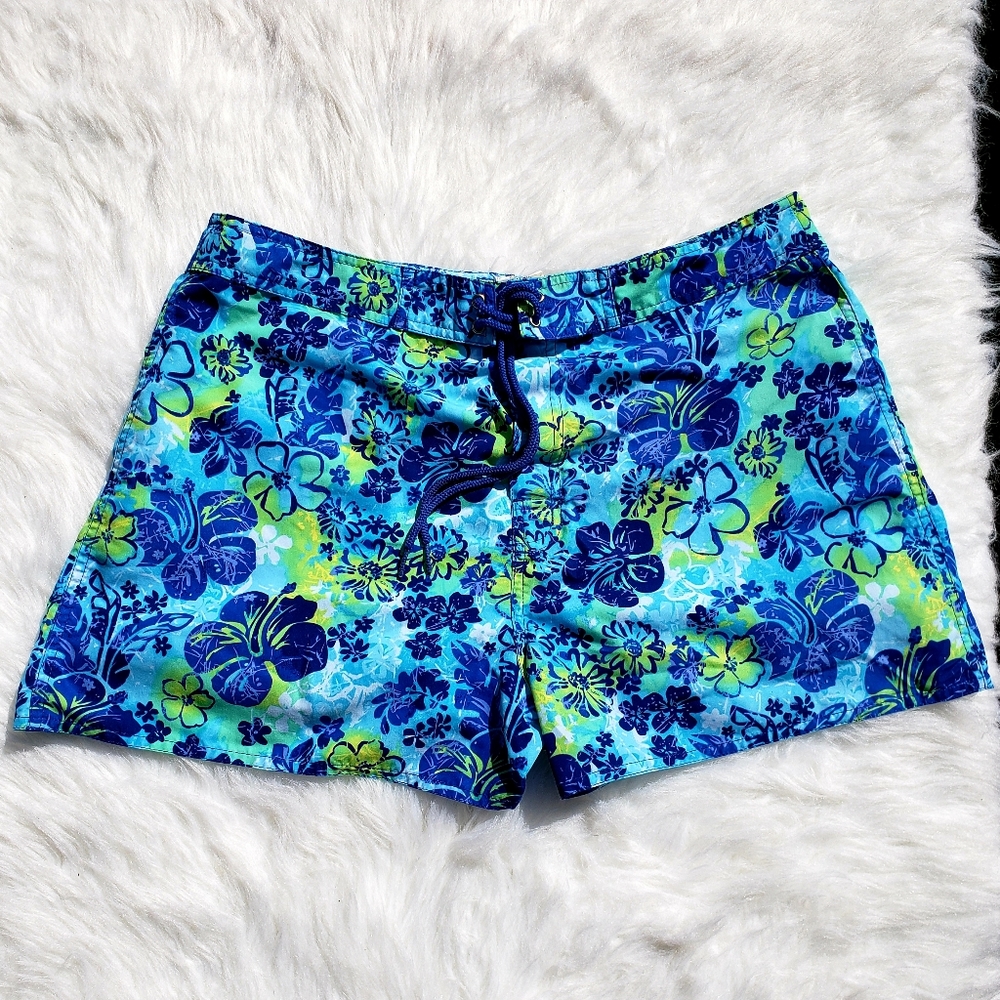 Blue Hawaiian Swim Shorts